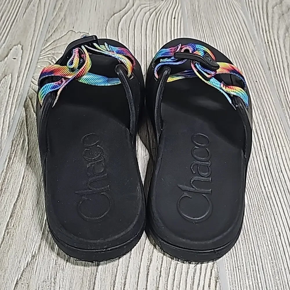 Chaco Chillos Tie Dye Slide Sandals Kids Size 3